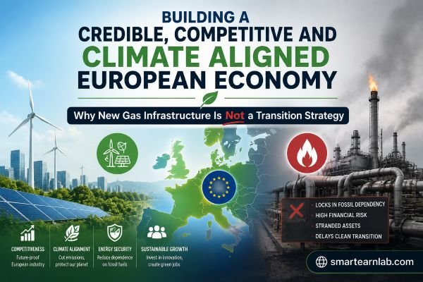 competitive European economy
Why New Gas Infrastructure Is Not a Transition Strategy