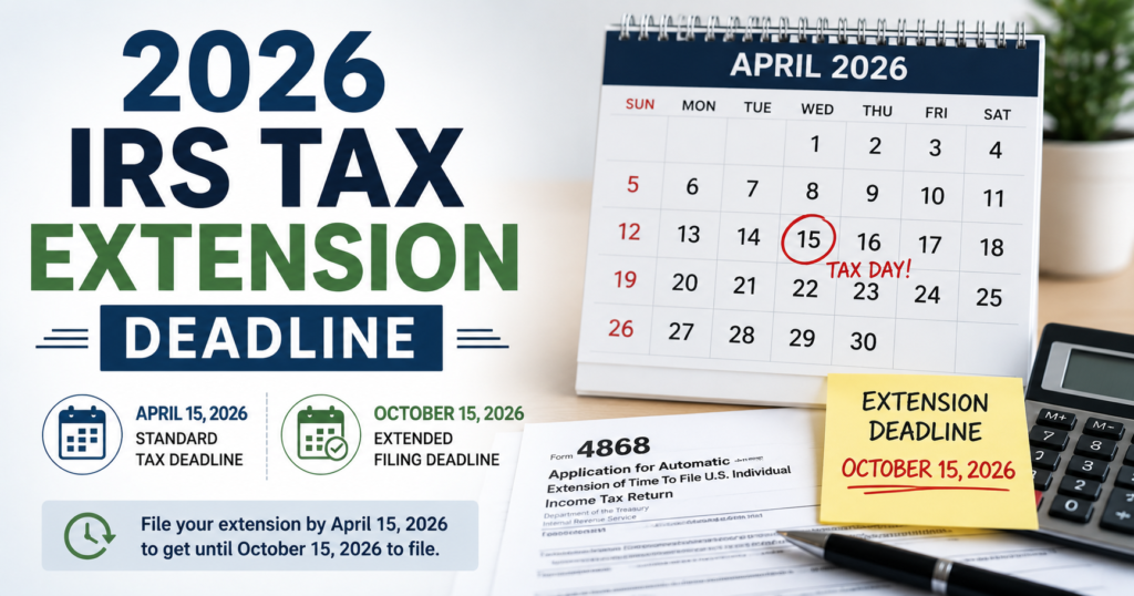 How to File an IRS Tax Extension in 2026 Step by Step Guide