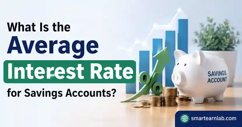 Average interest rate for savings accounts with savings piggy bank
