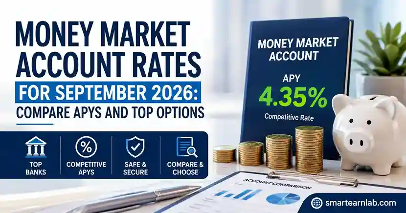 Money market account rates for September 2026 comparing APYs and top options