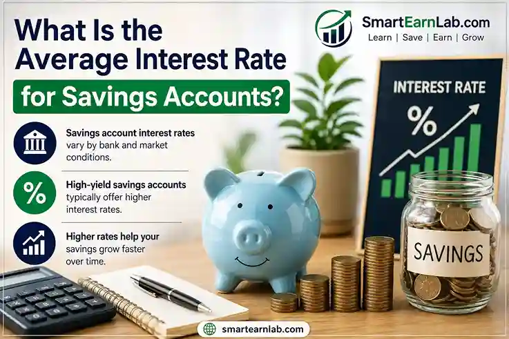 Average interest rate for savings accounts with high-yield savings growth