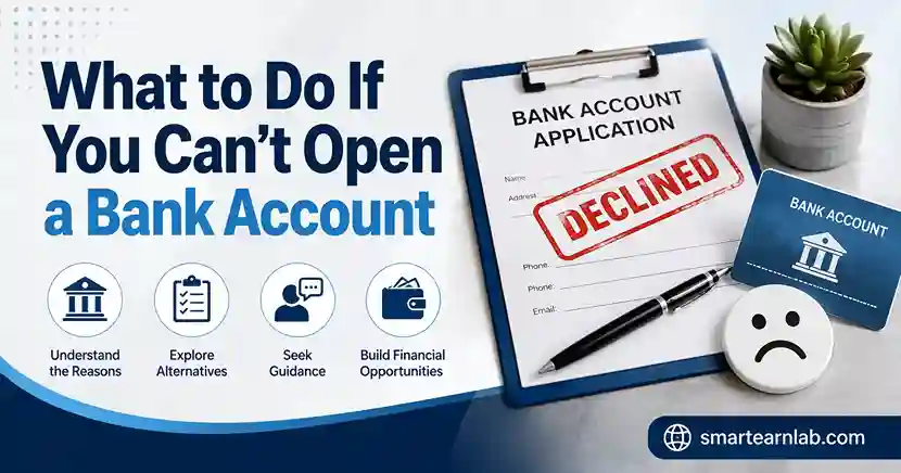 What to do if you can’t open a bank account